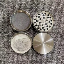 2inch Metal Black Herb Grinder Zinc Alloy Crusher 4 Layers Mortar Metal Mill Manual Pestle Tobacco Grass Grinder Cigarette Cigar Tools Smoking Accessories Gift - 2.0inch - View 3