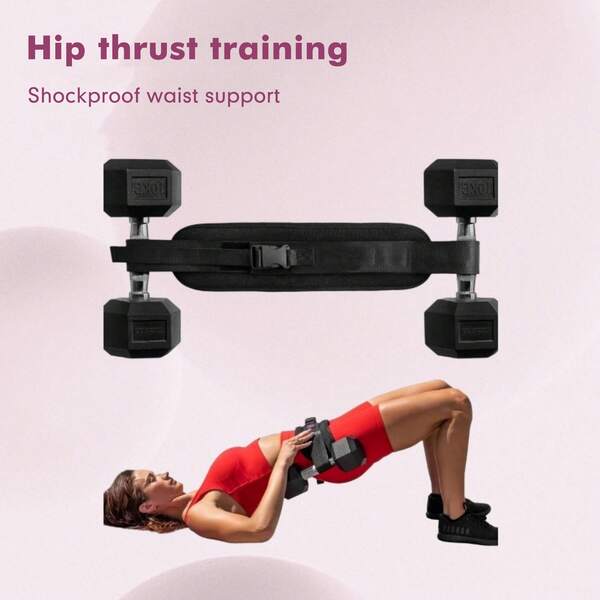 1 Stück Hüftgurt, schwere Hüftauflage für Gesäßbrücke und Gesäßübungen, Hantel- und Kettlebell-Übungen, Ausfallschritte, Rückwärtshocker, Gesäßbrücke, Fitness-Zubehör, Training, Gym, Heimtraining, Sportartikel, Gym-Zubehör