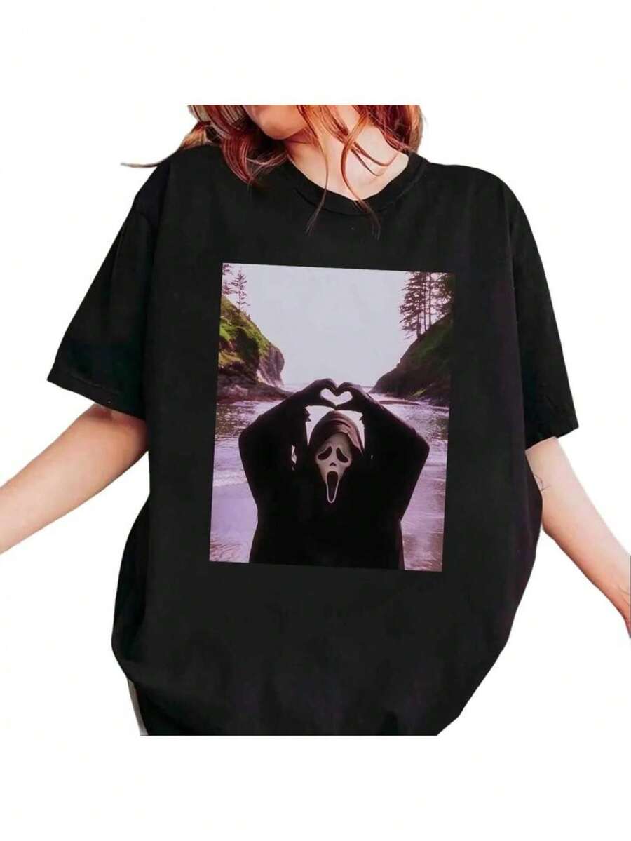 Camisetas e regatas esportivas femininas - Preto - Ver 1