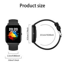 LIGE Sunkta 新款时尚男士智能手表 1.85 英寸屏幕 天气预报 通话记录 无线通话 语音助手 运动记录 消息推送 音乐控制 DIY 表盘 久坐提醒手表 200mAh - 黑色 - 查看 13