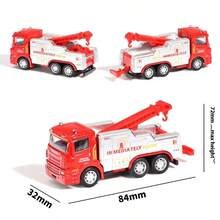 2026马年畅销款！16件套合金消防车玩具套装，逼真工程车辆挖掘机洒水车，可变形救援车模型，消防车游戏套装，微型合金车模，多款工程车辆组合，男孩生日礼物，灵巧玩具 - 彩色 - 查看 15