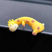 1pc Car Ornament - Cute And Soothing Giraffe Dashboard Screen Doll Rearview Mirror Display Decor, Adorable Interior Car Decoration - one-size - View 14
