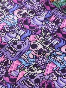 1 Piece Set Of Men's Shorts, Halloween Skull Pattern, Soft And Skin-Friendly Fashionable Men's Underwear, Men's Boxing Shorts