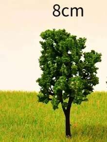 4-12 厘米 HO N 比例塑料模型树铁路景观风景模型树用于装饰建筑模型铁路场景景观、玩具、微型、模型套件 - As photo - 查看 12