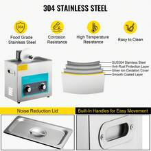 6L 40kHz Ultrasonic Vinyl Record Cleaner, Knob Control Ultrasonic Record Cleaner, 4-Disc Vinyl So Nic Cleaner, Stainless Steel Tank With Mechanical Heater And Timer - 查看 6