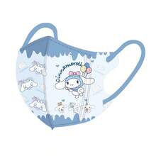 Sanrio Sanrio Children's 3D Stereoscopic Kuromi Cat Meileti Cartoon Cute Student 3-12 Year Old Baby Three Layer Protective Mask