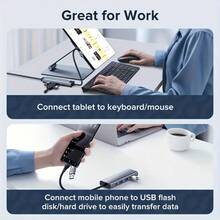 Hochgeschwindigkeits USB 3.0 5-Port Dockingstation mit 100Mbps Ethernet, Typ-C und USB-A Schnittstellen - Aluminiumlegierung, geeignet für die Kompatibilität mit mehreren Geräten wie Laptops, Tablets und Handy