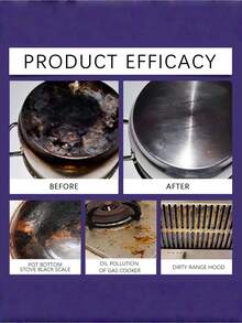 100g Stainless Steel Pot Bottom Cleaning Paste, Stainless Steel Cleaner And Polish, Multi-Purpose Heavy Duty Cookware Degreaser And Rust Remover, Suitable For Kitchen Oven, Stainless Steel And Glass Cookware. 500g Pink Magic Cleaning Paste, Heavy Duty Stainless Steel Pot Bottom Dirt Remover