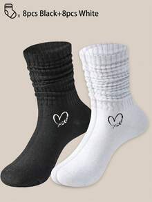 40只/30只/24只装男女通用舒适运动袜，适合运动和训练，女士长袜，适合休闲和商务穿着，抗菌、柔软、黑白配色，防臭、吸湿排汗、轻便透气，适合秋冬季节，另有20只/10只/8只/6只/4只/2只装可选。透气性极佳。 - 彩色 - 查看 33