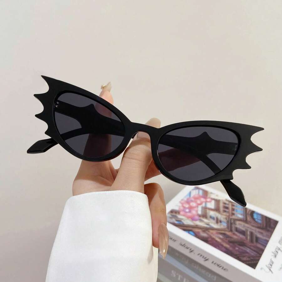 New Retro Bat-Shaped Fashion Glasses For Women And Men, Decorative Glasses For Women, Travel, Leisure, Performance, Party, Beach, Outdoor Photography, Stylish Glasses - 蒙特內哥羅 - 查看 1