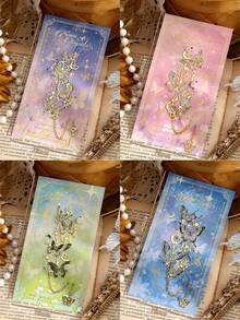 1 peça/4 peças Marcador de Livro de Metal Borboleta Vazada Clipe de Página de Livro Pingente