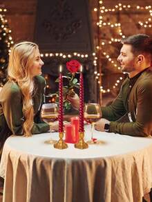 Christmas 10 Inch Spiral Taper Candle Set, Unscented Twist Candle Holders, Drip-Free Thin Tapered Candles For Holiday Party Decorations,Christmas Gifts,Christmas Candles,Christmas Fragrance,Fall Decor,Wedding,Christmas Decoration,Gifts For Women, Christmas Decorations