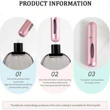 (Free Shipping)4 Pcs Perfume Travel Refillable, 5ml Travel Perfume Bottle Refillable, Atomizer Sprayer For Perfume, Perfume Atomizer For Essentials For Men & Women, Perfect For Pockets - Mặc định - Xem 4