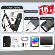 NetHong Men Women Boy Laptop Backpack Waterproof Rucksack Travel School Shoulder Bag - Multicolor - View 10