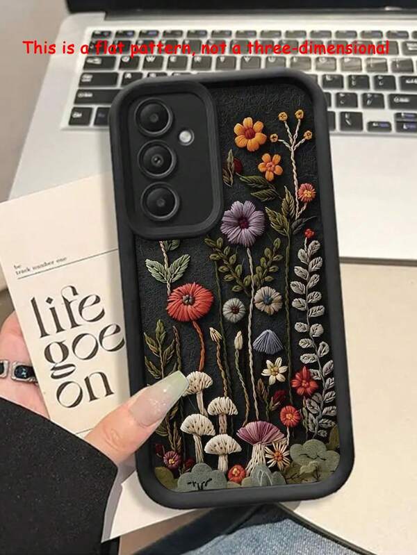 Funda de teléfono de diseño de flores de peluche de alta gama, sólida, gruesa, a prueba de golpes y pintada, compatible con iPhone 16/11/16Pro/16Plus/16ProMax/16e/15ProMax/13/14/12/XS/XR/7G/8P, compatible con Samsung Galaxy S25/S25PLUS/S25 Ultra/A16/A36/A26/A56/A50/A12/A32/A52/A72/A51/A21S/A13/A14/S24/S24PLUS/S24Ultra,S22/A52/A53/A54/A55S23/, compatible con Xiaomi 11/12Pro/12/12X/13Pro/14Pro/15Pro/, compatible con Redmi 10/9/Note9/12C/Note11Pro/Note8Pro Funda protectora para teléfono a prueba de agua, resistente a caídas y arañazos
