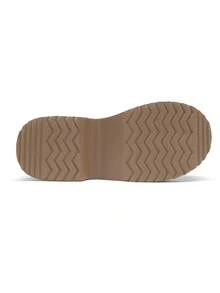 Women Platform Mules Wedge Closed Toe Clogs Faux Suede Slip On Memory Foam Non-Slip Lightweight Casual Slippers Shoes Autumn Winter - Màu Tím - Xem 10