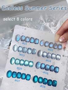 12ml春夏热销美甲秋夜猫眼胶指甲油美甲沙龙专用黑色灵动琥珀棕红色玻璃珠指甲胶秋冬美甲万圣节美甲美甲用品圣诞美甲