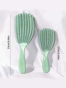 1 pente massageador multifuncional em formato de concha, elástico, macio e suave, acessório para estilizar o cabelo
