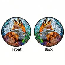 1 Piece, Red Fox Moon Catcher, Garden Light Catcher, Acrylic Painted Hanging Ornaments, Animal Theme Room Decoration, Party Decoration, Window Decoration, Birthday Gift, School, Office, Porch, Wall Art, Ideal Gift - Acrylic-round - View 8