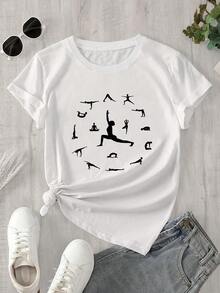 Women Sports Tees & Tanks - White - View 1