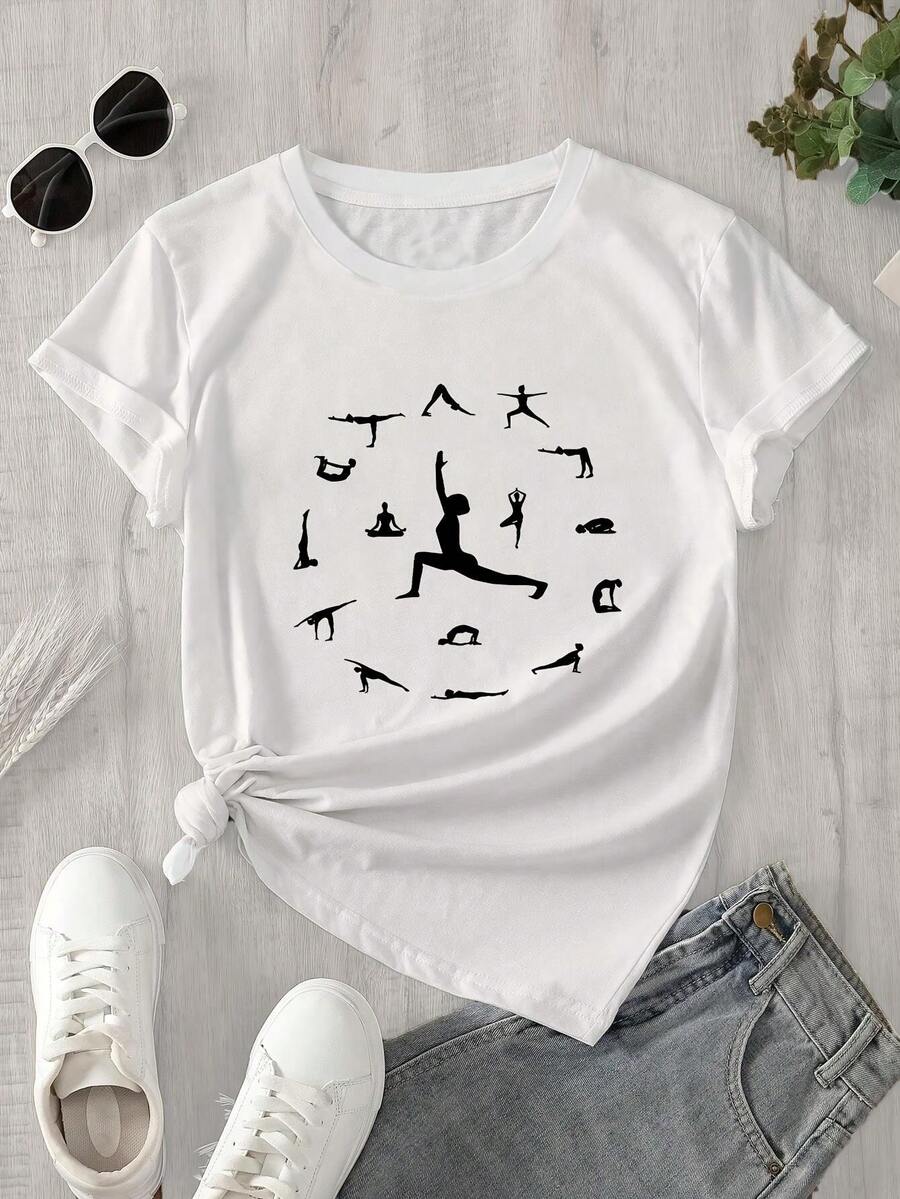 Women Sports Tees & Tanks - White - View 1