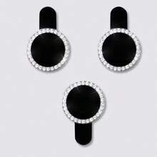 3 piezas Protector de lente de cámara compatible con iPhone, con anillo de metal brillante con rhinestone y película resistente a los arañazos de dureza 9H, accesorio de moda, funda protectora amigable para el usuario aplicable a protección diaria, oficina, hogar, cubierta de cámara de teléfono a prueba de agua, a prueba de golpes y anti-caída