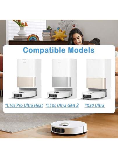 Accessories Dreame L10s Pro Ultra Heat/ Gen 2, Replacement Parts Set X30 Ultra, Main Brush, Dust Bags, Wipes, Side Brushes, Filters view 2