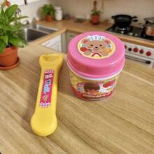 1pc 2025 New Jelly Strawberry Pudding Playset - Feeding Toy, Japanese Mirupu Pudding Figurine, Pretend Play Toy, Children's Day/Birthday/Christmas/Halloween Gift, Perfect Present