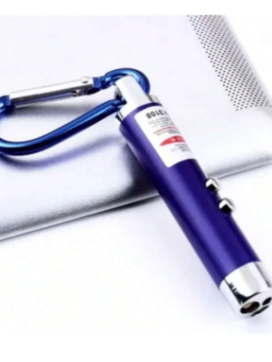 Chaveiro Laser 3in1 Lanterna Led -Azul - Azul - Visão 1