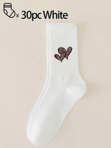 40只/30只/24只装男女通用舒适运动袜，适合运动和训练，女士长袜，适合休闲和商务穿着，抗菌、柔软、黑白配色，防臭、吸湿排汗、轻便透气，适合秋冬季节，另有20只/10只/8只/6只/4只/2只装可选。透气性极佳。 - 彩色 - 查看 15