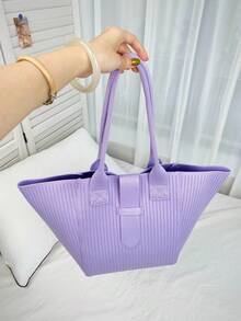 Tunpurle Damen Umhängetasche mit großer Kapazität, Pendler-Shopper, Damentasche in Maultaschenform