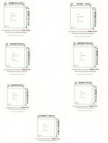 2-10 Inch Customized Photo & Text DTF Apparel, Customizable Photo & Text DIY Heat Transfer, Custom Iron-On Stickers, Custom Heat Transfer, T-Shirt Iron-On Stickers, Custom Vinyl DTF Heat Transfer Stickers, Custom Photo & Name Heat Sublimation Printing, Chest Logo Iron-On Stickers, Holiday Calendar - Multicolor - View 3