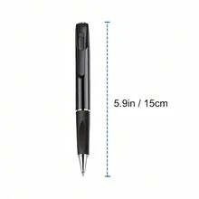 Pen With Audio And Video Recording Function, 1080P FHD Video, Portable Monitoring USB MP3 Player, Rechargeable Battery, Touch And Card Slot, Includes 32GB Memory Card, With Video - Indoor Portable Use - 黑色 - 查看 2