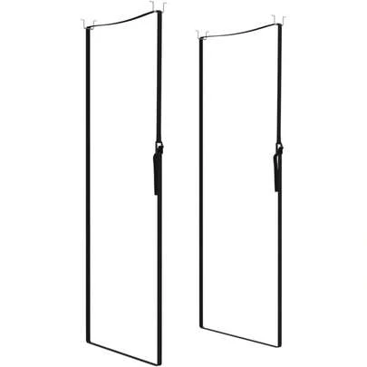 Roof Box Lift - 100 Kg Load Kayak/Canoe Ceiling Hoist, 4m Nylon Straps, Space-Saving Garage Storage System, Includes Mounting Accessories, Black