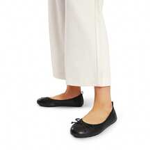 Women's Ballet Flats Slip On Round Toe Bow  Foldable Comfortable Super Soft Lightweight Formal Flats Shoes - màu đen - Xem 7