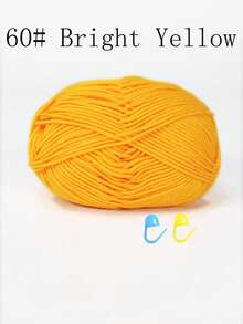1/3包 50克 4股钩针线，带记号扣的钩针线，初学者钩针套装，多包装编织线，优质腈纶线，柔软钩针线，DIY工艺品，围巾（配饰颜色随机）