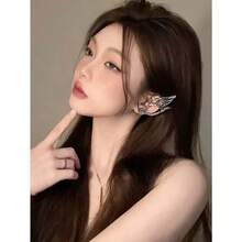 2pcs Butterfly Elf Fairy Ear Hanger, Holiday Costume Role-Playing Ear Decoration, Halloween Cosplay, Ear Studs That Can Be Worn Without Ear Holes,.