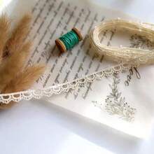 1件/1码/3码 优雅水溶性蕾丝刺绣 新款DIY手工配件，袖口、领口、窗帘缝纫材料 - 彩色 - 查看 14