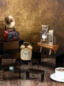 1/2 set de présentoir étagère en acrylique, présentoir à gâteaux rectangulaire en acrylique, organisateur de rangement pour cosmétiques, artisanat, bijoux, décoration de table pour la maison, le bureau, le magasin de détail