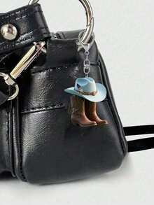 1 Stück Western Cowboy Stiefel und Hut Schlüsselanhänger - Vintage 2D flacher Acryl Schlüsselring, Country Stil Taschenanhänger und Rucksack Anhänger | Leichtes Accessoire, geeignet für den täglichen Gebrauch, Cowboy Partys, Karnevals, Western Festivals | Kreatives Cowboy Hut und Stiefel Design, ideales Geschenk zu Geburtstag, Weihnachten, Thanksgiving, Valentinstag | Toll für Studenten, Freunde, Männer und Frauen, Outdoor Reisen und Urlaubsandenken - Verschiedenfarbig - Übersicht 5