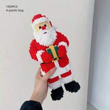 Zestaw klocków świątecznych 2025, odpowiedni dla dorosłych i nastolatków, prezenty na Wielkanoc, Halloween i Boże Narodzenie, gry imprezowe, wystrój biura i domu, rękodzieło DIY, kreatywne zabawki łączące