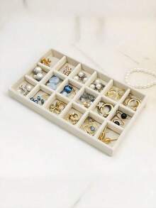 1pc 5-Tier Acrylic Jewelry Box, Velvet Jewelry Box, Drawer Style Jewelry Storage Box, Flannel Jewelry Box, Multi-Layer Jewelry Display Case, Suitable For Earrings, Rings, Bracelets, Necklaces, Ideal For Home Jewelry Organization And A Great Gift For Women And Girls, Summer Storage And Back-To-School Essential - Multicolor - View 12