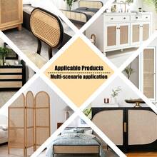 DIY 手工藤条编织带 - 耐用分段式材质 - 非常适合工艺品和园艺（咖啡色） - 咖啡色 - 查看 4