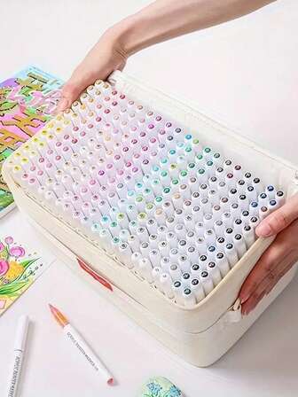 240 Colors Acrylic Marker Pen Set! Enjoy Rich, Blendable Colors And Smooth Application, Easily Layering For Depth. Quick-Drying, Suitable For Paper, Fabric, Wood And More - Ideal For Professional Art Or Casual Doodling. Great For Daily Creative Expression Or Holiday Gifts, Back-To-School/Christmas Essential For Students.