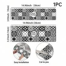 1pc Retro Pattern Texture Non-Slip Silicone Faucet Stain-Resistant Washable Drainage Pad, Patterned Floor, Kitchen Drainage Pad, Suitable For All Kinds Of Faucets In Bathroom And Kitchen. - Multicolor - View 7