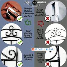 1 pieza Percha de puerta sin taladro, estante de pared para colgar ropa, organizador colgante sobre la puerta, ahorro de espacio, multifuncional para abrigos, toallas, batas, bolsas, para dormitorio, baño, entrada, armario, apartamento, espacio pequeño, idea de regalo para fiestas, diseño duradero, elegante, minimalista, fácil de instalar sin herramientas, estilo/color/empaque aleatorio - Multicolor - Ver 4