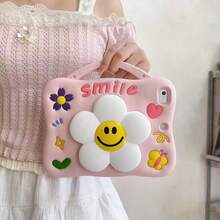 可爱花朵图案平板电脑保护套，适用于 iPad、Galaxy Tab 和 Redmi Pad，带手写笔插槽，防尘、防震、耐磨，生日礼物、节日礼物，兼容 Mini1234567/56789th/10th/11th/Air/Pro/A7/A8/A9/A9 Plus/Redmi Pad 2 SE