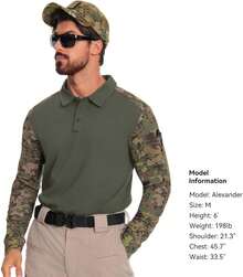 Men's Tactical Polo Shirts Short Sleeve Athletic Golf Outdoor Lightweight Performance Sports Shirt-2025 - Light Khaki - View 10