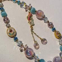 Cordón para teléfono con colgante de pez dorado de cristal con borlas, correa de muñeca con colgante de pez que cambia de color, funda para teléfono, llavero, colgante para bolso