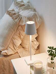 Luminária de mesa LED moderna e minimalista para decoração de casa, 1 peça, 3 temperaturas de cor e brilho regulável, recarregável, iluminação suave e agradável aos olhos, adequada para quarto/sala de jantar/mesa/café/restaurante/pátio/acampamento/decoração de quarto